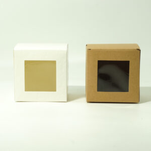 Κουτί Χάρτινο Κύβος Με Παράθυρο 10cm